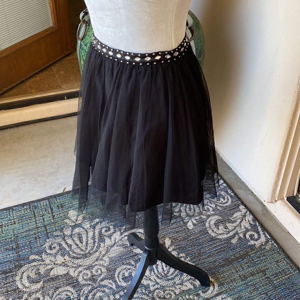 Embellished waist band skirt with tulle size 7 - Picture 4 of 6